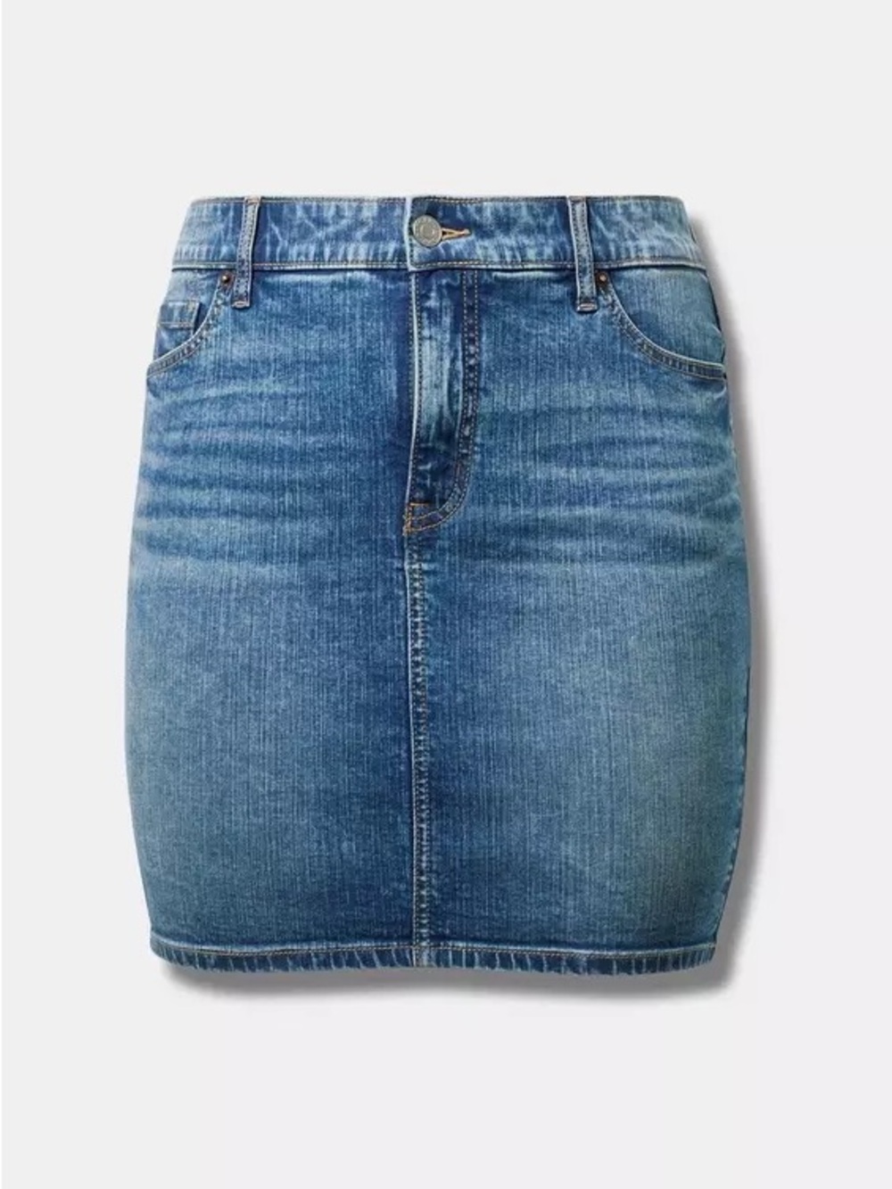 Torrid Blue Denim Midi Skirt - Picture 3 of 6